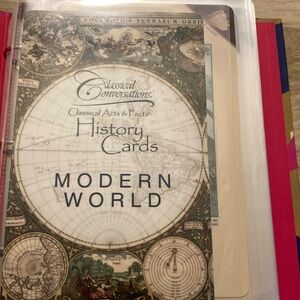 classical conversations timeline cards, the modern world, and presidents cards